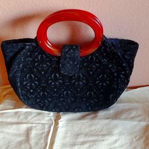 Etra Black tapestry Vintage Bag
